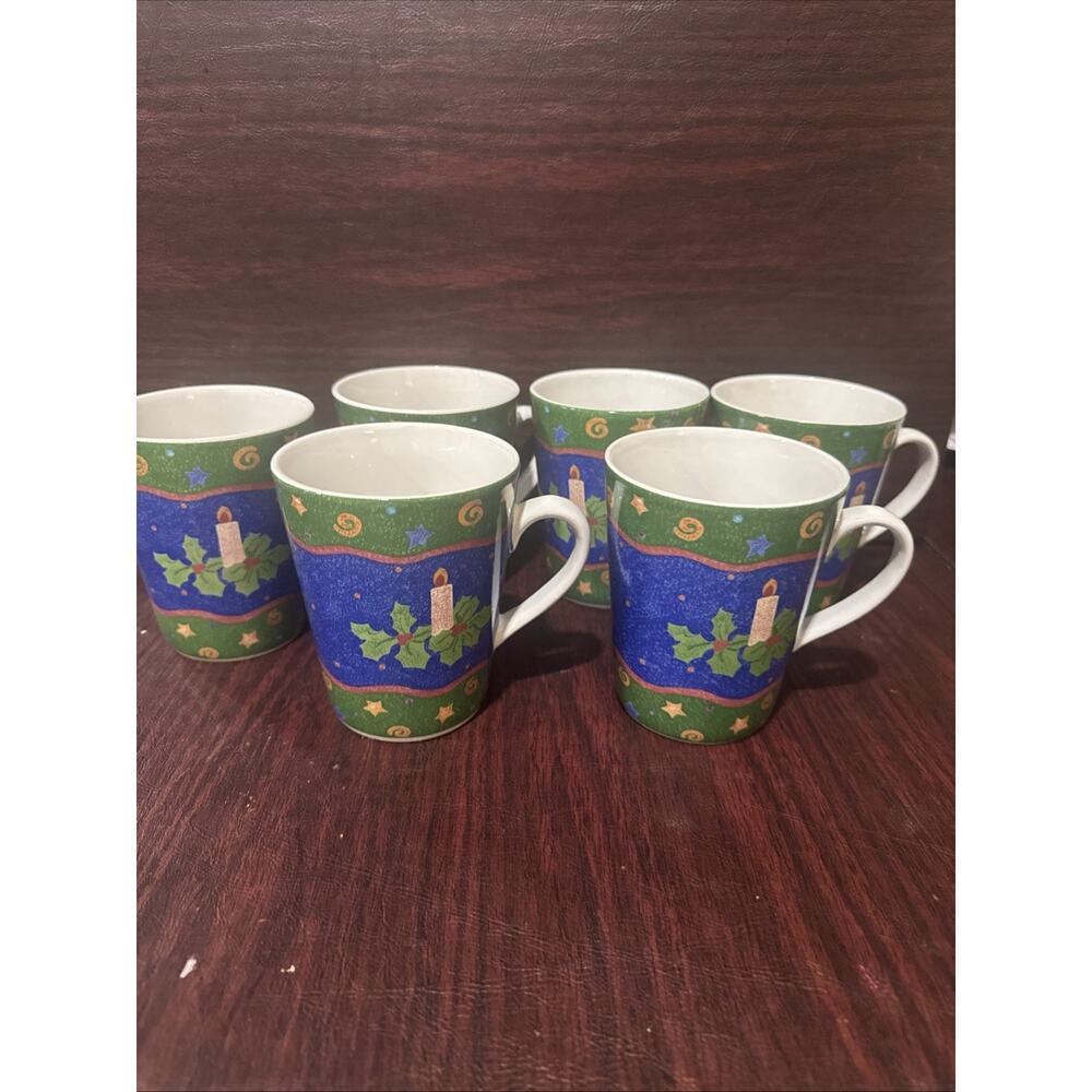 Sango: Winter Spirit Collection Pattern~4 Mugs/Coffee/ By Sue Zipkin